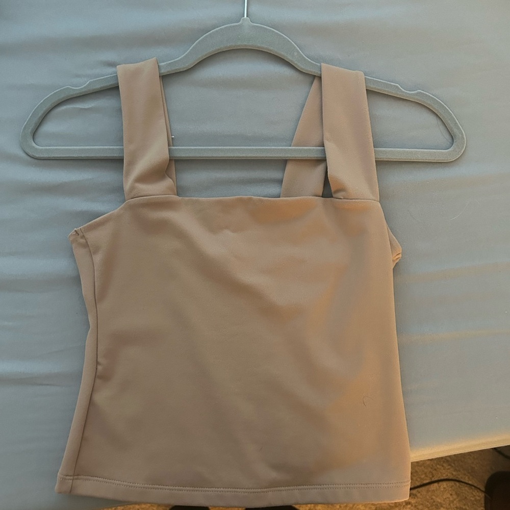 ABERCROMBIE Women's Tan Sleeveless Top